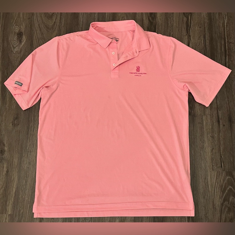 Men’s Straight Down The Ritz-Carlton Kapalua Pink Performance Golf Polo- XL